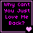 A 4-frame animated contact sheet showing pixelated text and heart symbols on a black background with pink borders.