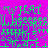 Green pixelated text on a purple background repeats 'WHAT', 'I', 'beeeeeeell', 'SUPPORT', and 'DONT' in a pattern with slight variations across frames