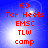 Red text on blue background with white light effects, displaying multiple lines of text in a vertical stack.