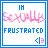 A contact sheet of 11 animated frames showing a pixelated icon with text "I'M SEXUALLY FRUSTRATED" and a pink heart symbol, arranged in a 4x3 grid with one empty cell.