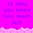 A pixelated image with a bright pink background and repeated text "If only you knew how much ILY!" in blue, bordered by white and light pink jagged edges.