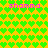 Pixelated green heart pattern on yellow background with pink text "shamma" in four positions.