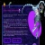 Pixelated static image of a purple document with a glowing purple circular object attached to its right side by a metallic arm.
