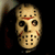 Three sampled frames of a pixelated animated icon showing Jason Voorhees' hockey mask from Friday the 13th, with varying color tones and background details across frames.