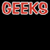 Red and white text on black background with gray section, displaying "GEEKS GEEKS gone" in top and "GEEKS gone WILD" below