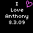 Pixelated text and a pink heart icon on black background, with one version showing the heart as animated.