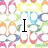 A static image with a colorful patterned background, featuring the text "I love" in black font and a pink Coach tag icon.