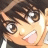 A pixelated anime-style character face with a tongue-out expression next to stylized text on a black background, presented as a contact sheet of two frames.