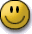 Four yellow circular icons with smiling faces, each displaying different eye shapes