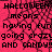 A static image with a pink background featuring black spiderweb patterns and bold text reading "HALLOWEEN means having fun going crazy AND CANDY!!".
