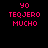 Four display pixelated text 'YO TEQJERO MUCHO' in pink on black and purple backgrounds with varying color schemes