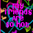 Pixelated text and neon lines on black background with pink, cyan, and green elements.