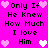 Pixelated text on bright pink background with alternating light and dark pink hearts, repeating 'Only If He Knew How Much I love Him' in two