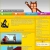 Pixelated static image showing a brown cartoon character with raised arm above a yellow interface with multiple panels and small embedded images.