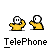 Pixel art animation of yellow-shirted figures with white heads performing gestures like waving, raising arms, and speaking in speech bubbles.