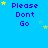 Blue background with repeated 'Please Dont Go' text and yellow/green stars, showing animation changes in star positions across frames.