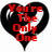 Black heart-shaped icon with red text reading "You're The Only One" over white wing-like shapes.