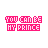 Pixelated pink text "YOU CAN BE MY PRINCE" on white background with four distinct heart positions across frames.