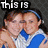 Four pixelated images of two people embracing, each with overlaid text forming a phrase, arranged in a