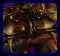 Animated sequence of a metallic insectoid creature with glowing red eyes and segmented armor, showing subtle head movements against a dark background.