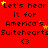 Red background with repeated text 'Let's hear it for America's Suitehearts' and heart symbols, featuring yellow stars that change position across frames.