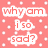 A static image with a pink background featuring white polka dots and scattered text fragments in red and white.