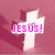A four- shows a white cross with pink text and heart details on a pink background, transitioning to gray