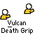 Animated sequence of yellow figures with white heads performing a death grip gesture, transitioning through multiple poses including single and double figures.