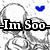 Pixelated grayscale cartoon figures with blue heart symbols, displaying sequential text overlays in black and blue fonts.