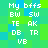 Static pixel art displays repeated text strings on a green and blue gradient background with no visible motion.