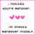 A static image with a pink border containing pixelated text rows and three pink heart shapes in the center.
