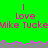 Green background with pink text reading 'Love' and 'Mike Tucke' repeated, featuring a pixelated wave pattern at the bottom.