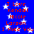 Blue background with white stars and red text repeating 'I Love Kendall Nicole Larson I Miss You' in two