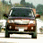 A 48x48 pixel buddy icon featuring a split design with a brown car on the left and "Johnson Family Vacation" text on a green background on the right, displayed as part of an animated contact sheet.