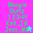 Pixelated green text on colored backgrounds with a star symbol, showing animation changes between frames.