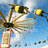 Animated icon shows a windmill with spinning blades against blue sky, transitioning to black background with yellow text.