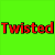 Six- with text and animal images: green with red 'Twisted', cyan with orange 'Luck', yellow with teal 'Twisteh', pink with purple 'Farm', and two horse images on green and brown