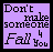 Animated sequence of purple square with black text, displaying a quote about catching someone who falls