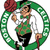 Pixelated Celtics-themed buddy icon with green background, featuring a cartoon mascot and basketball players in action.