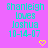 Cyan text on pink background reads "Shanleigh loves Joshua 10-14-07" with yellow heart and arrow symbols changing across frames.