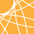 A static icon with an orange background and white geometric lines forming interconnected shapes.