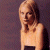 A 50x50 pixel buddy icon featuring a split composition with a person on the left and green text on the right, displayed as part of an animated contact sheet.