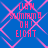 Blue background with pink geometric patterns and pink text reading 'LIAN SUMM0 OH! EIGHT' in four identical quadrants.