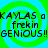 Pixelated text on a green and blue spiral background with repeated phrases.