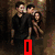 Four- shows characters from Twilight: top-left group hug, top-right close-up with yellow object, bottom-left single figure, bottom-right text
