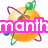 Pixelated orange sphere with green planet and rings, pink text overlays, and colored orbital paths changing across frames.