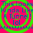 A static image with four identical green spiral tunnels on a pink background, each containing blue text reading 'This looks Kinda Like A Tunnel! lol' and separated by horizontal lines of asterisks.