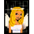 A pixelated buddy icon featuring a winged angel character with blonde hair and white attire on the left, next to green text reading "Original Icons .com" on a dark background.