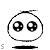 Four static black-and-white cartoon faces with large eyes and simple mouths, arranged in a , each with a small 's' character below