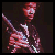 Animated contact sheet of a Jimi Hendrix icon showing sequential text changes and guitar-playing pose across 25 frames.